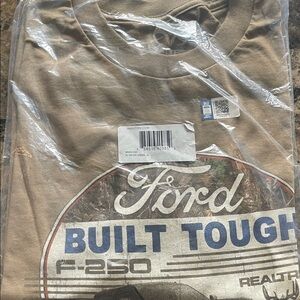 Ford Built Tough Men's Tan Short Sleeve Tee